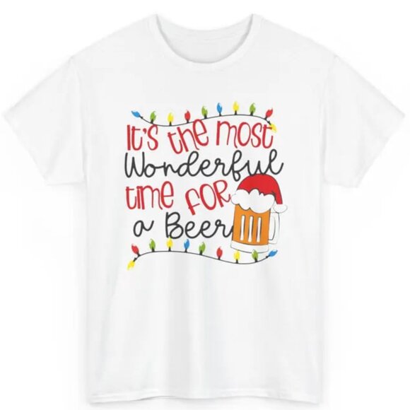 Tops - Its The Most Wonderful Time For A Beer Unisex Shirt, Funny Graphic Shirt